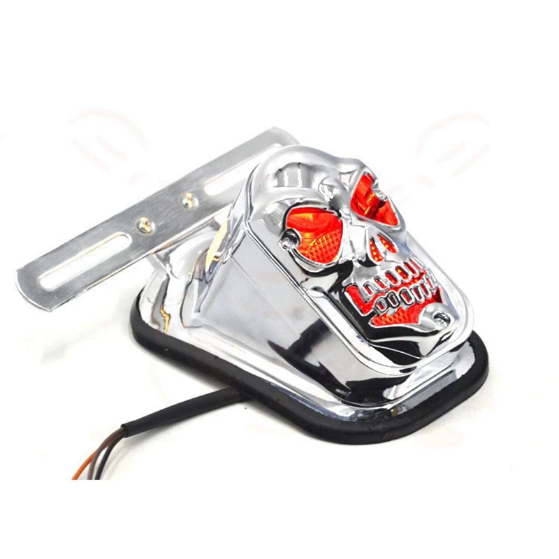 Classy-Motorcycle Brake Light Tail Light Skull Light Warning Signal Light For Prince