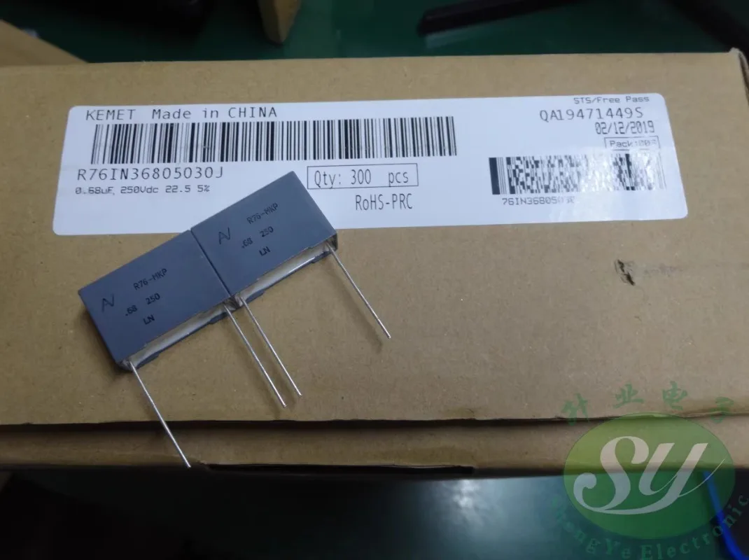 

10 шт. KEMET AV R76 0,68 мкФ/250 В 680nf u68 684 новый пленочный конденсатор 22 мм