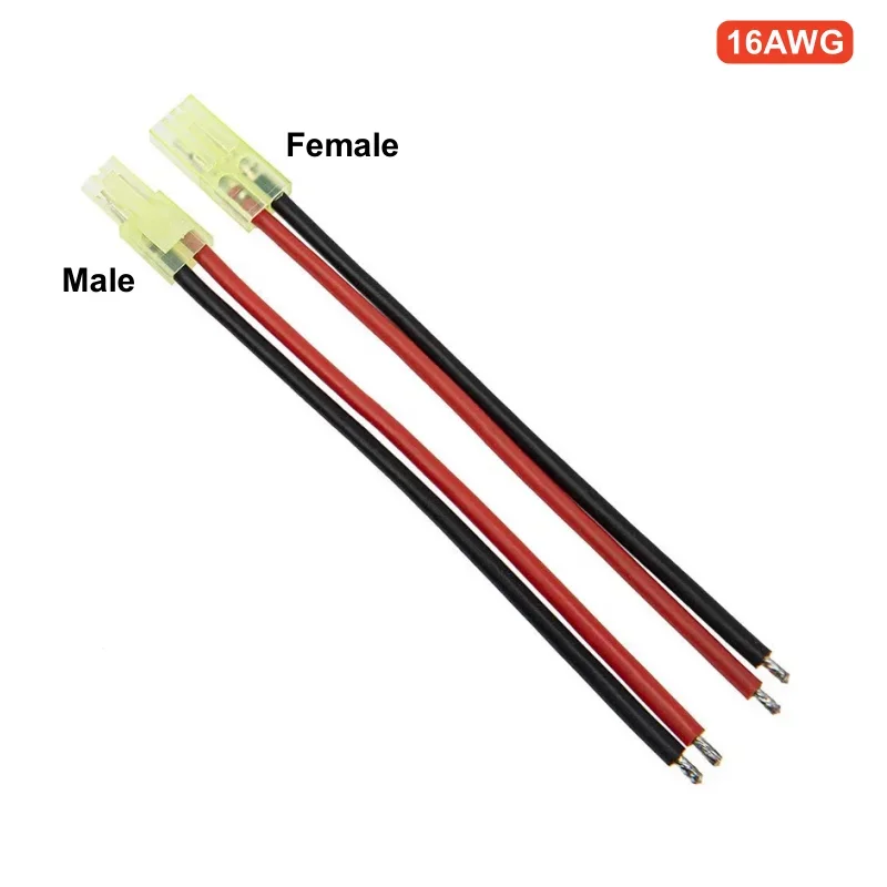 Terminal Big / Mini Tamiya Male Female plug RC Battery plug Connector cable 15cm 14AWG 16AWG For RC FPV Drone Accessories Parts