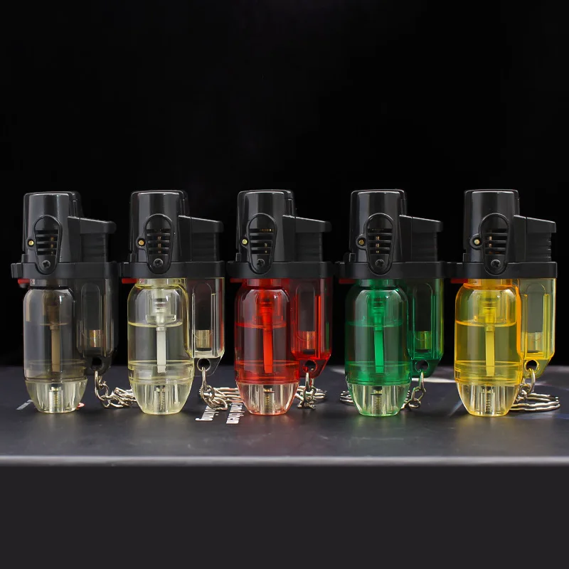 

5PCs/1set Mini Torch Lighter with Keychain Refillable Butane Gas Fire Starter Windproof Jet Flame Lighters Encendedor