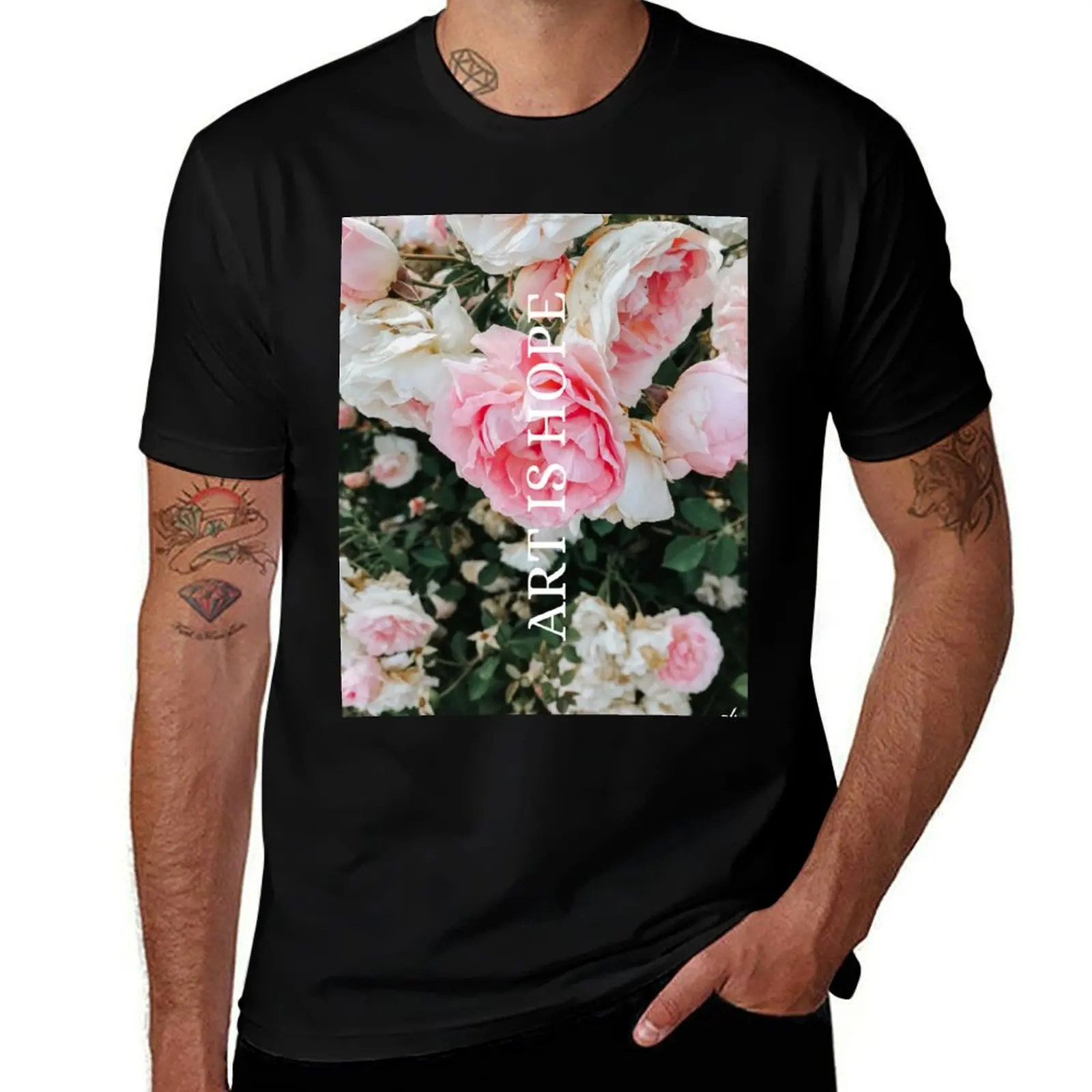 

Art is Hope II T-Shirt t shirts for man graphic vintage t shirts cotton 100% T-Shirt
