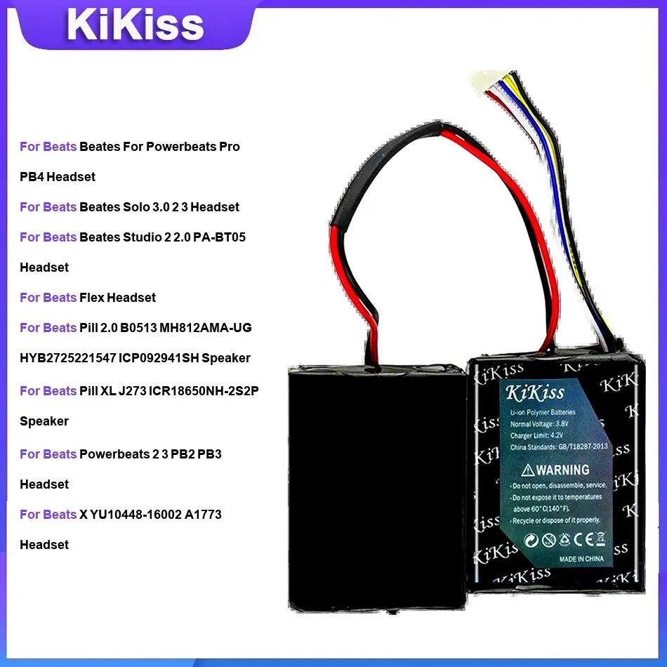 

Battery For Beats Powerbeats Pro PB4 Solo 3.0 2 3 Headset B0513 MH812AMA-UG ICR18650NH-2S2P PB2/3 A1773