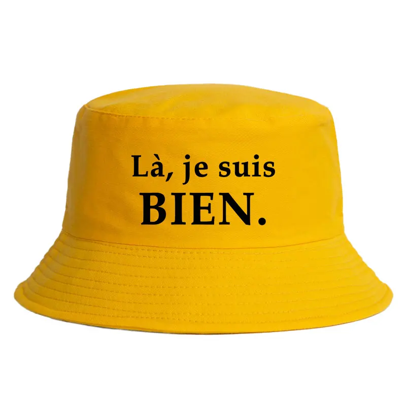 France Print BIEN Bob Reversible Bucket Hats Men Women Cotton Outdoor Caps Fisherman Hat Girl Boy Chapeau Bob Hats