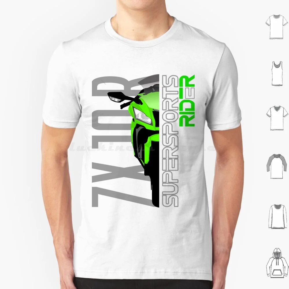 Supersports Rider Zx10r 2011 T Shirt Big Size 100% Cotton 650 1000rr Zx10r Zx 10r Zx6r 1000sx Zx Zx 6r Race Automotive Car