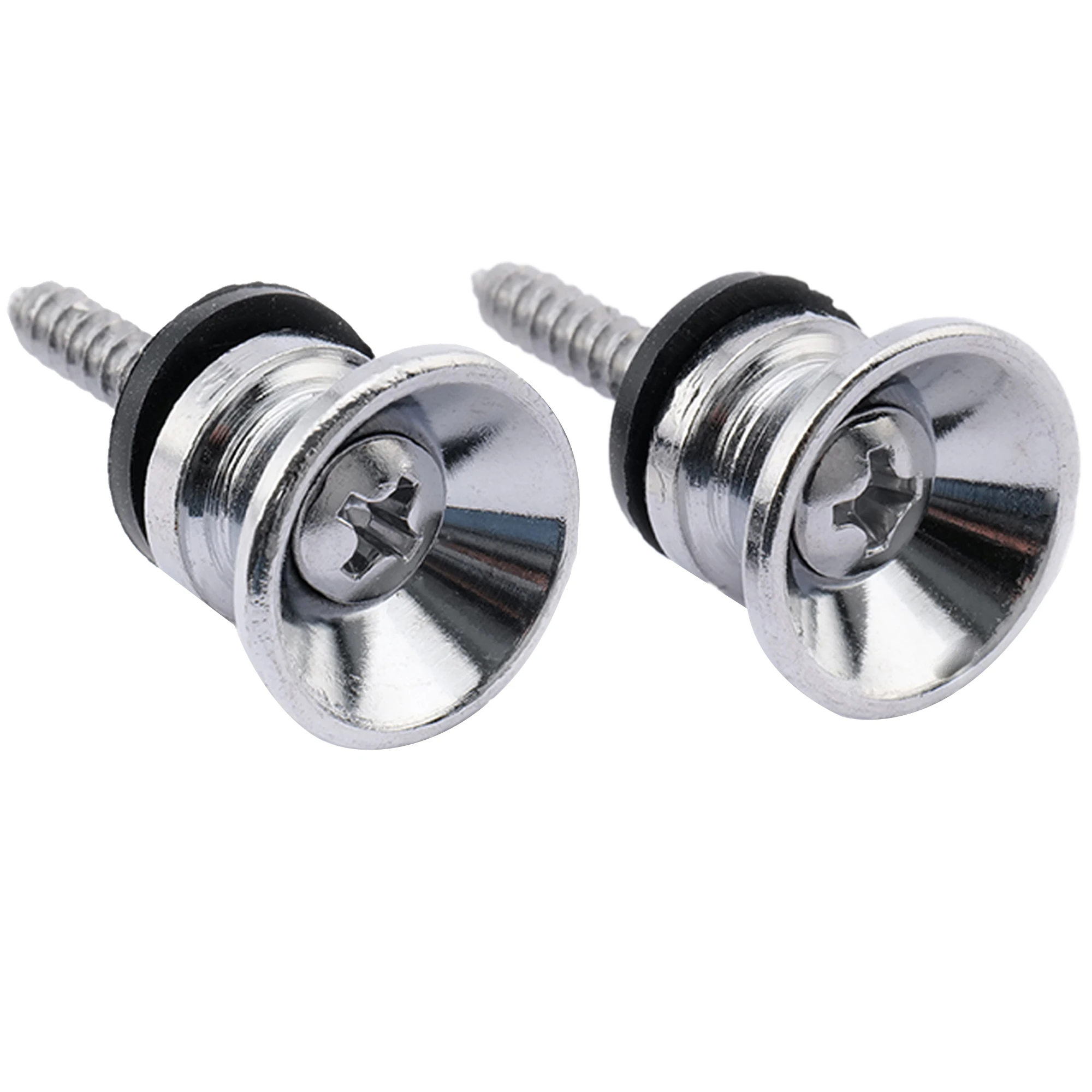 Musiclily Guitar Metal Medium Strap Buttons End Pins for Acoustic Electric Bass Guitar Ukulele (Set of 2)