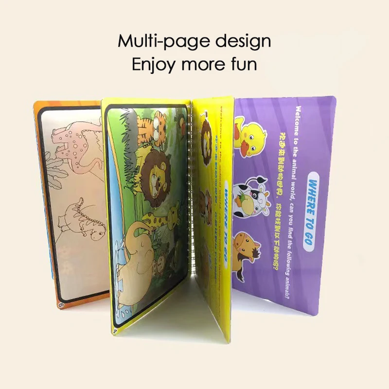 Prancheta Brinquedos infantis Magic Water Books Livro de desenho colorido Doodle Book Brinquedos reutilizáveis Hobbies Mother Kids Educatinal Toys