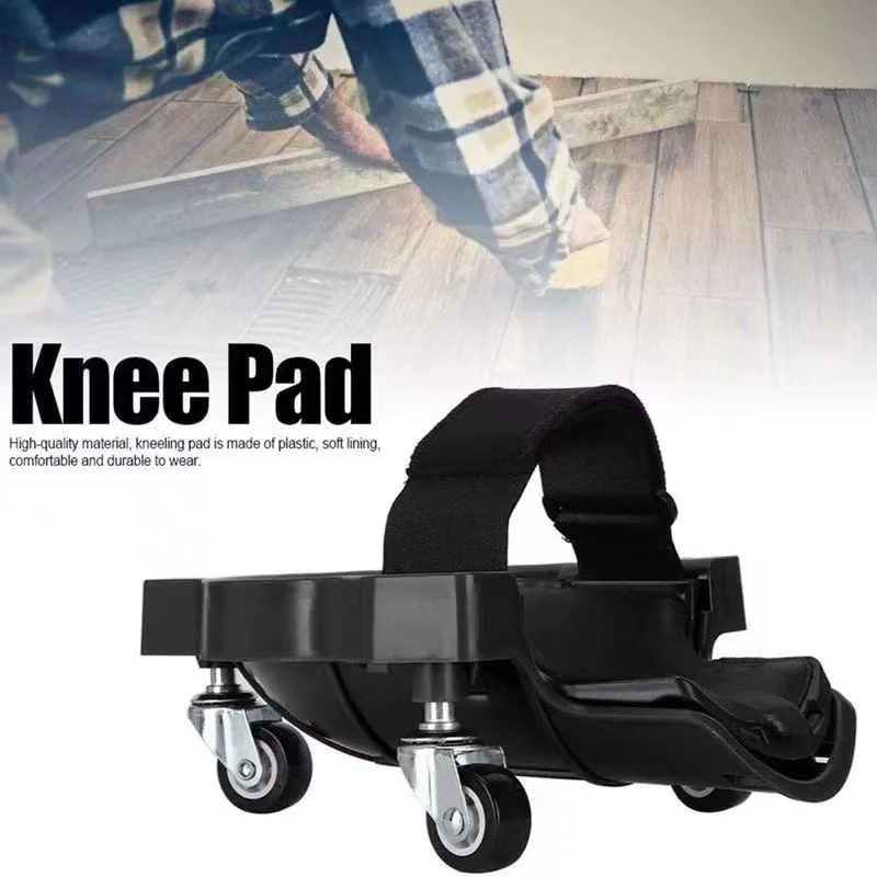 Rolling Knee Protection Pad with Built-in Wheels Foam Padded for Tile Laying Vinyl Installation Auto Repair