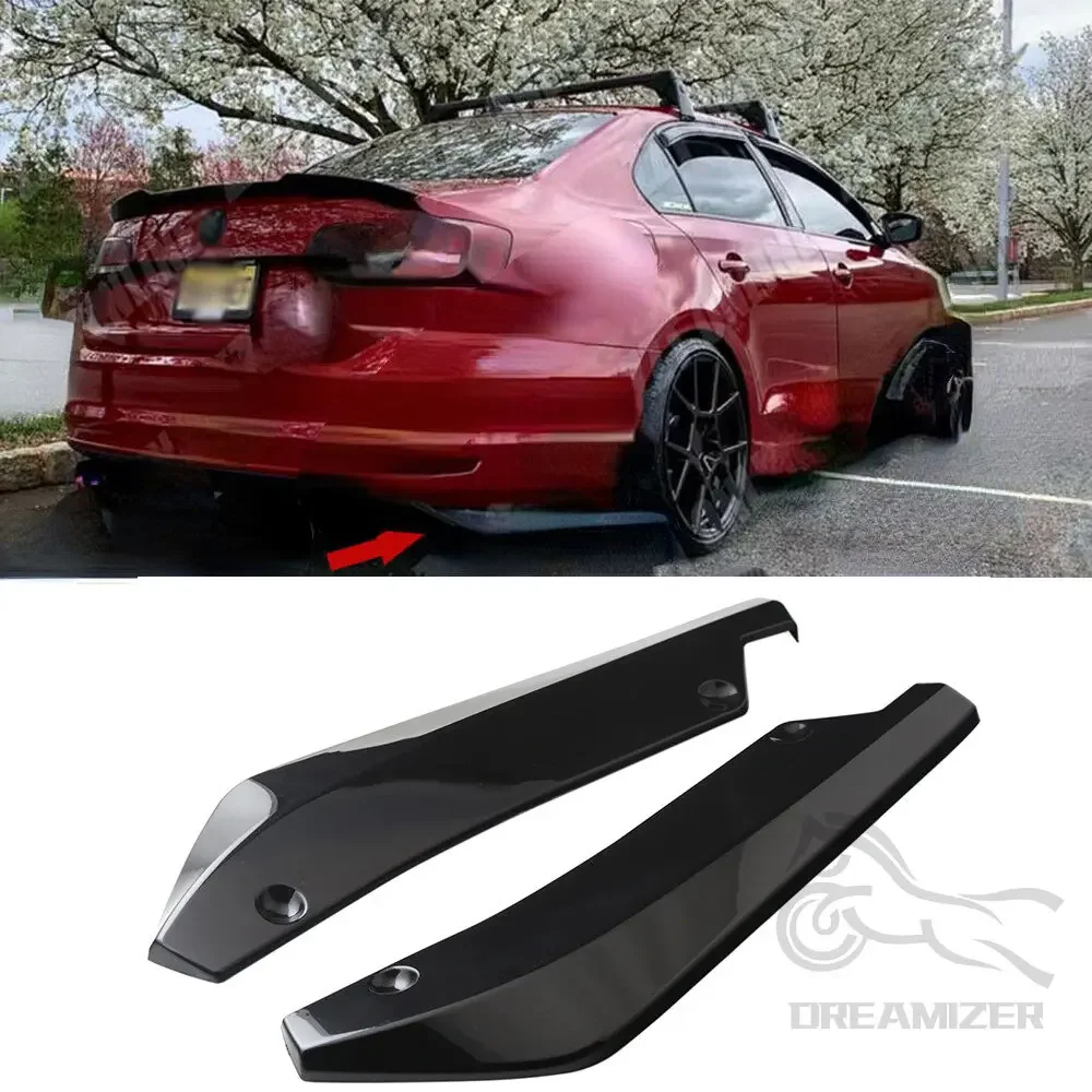 

Car Rear Bumper Splitter Diffuser Canard Wrap Spoiler Side Fender Skirt Lip Chin Body Kit For VW Jetta 6 VI MK6 2011-2021