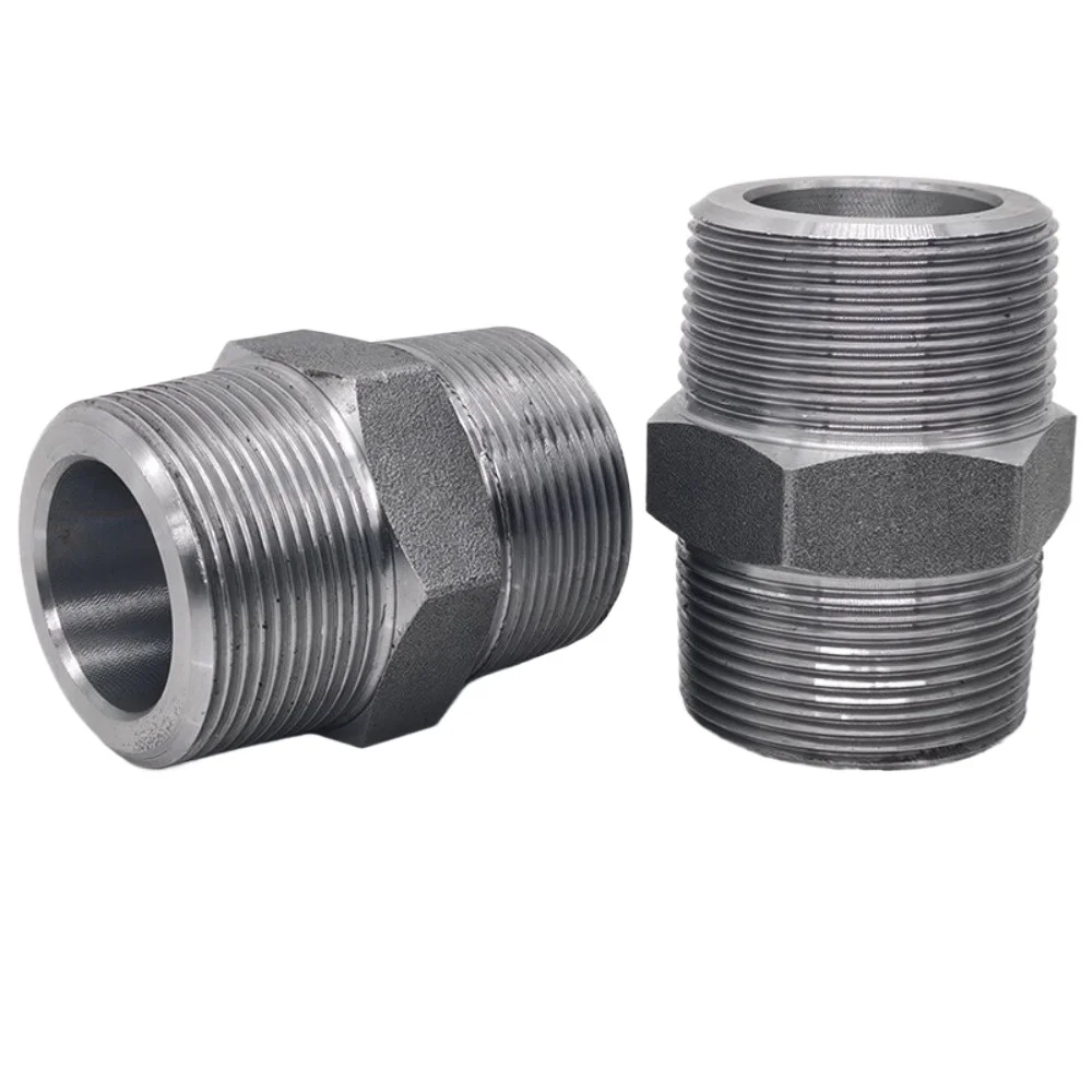 

3000 PSI High Pressure 1/4 3/8 1/2 3/4 1" NPT BSPT Male Hex Nipple Reducer Carbon Steel Pipe Fitting
