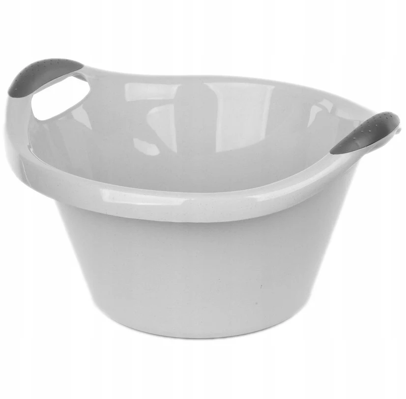 Ovale kunststof schaal 10L 41x37cm Grijs