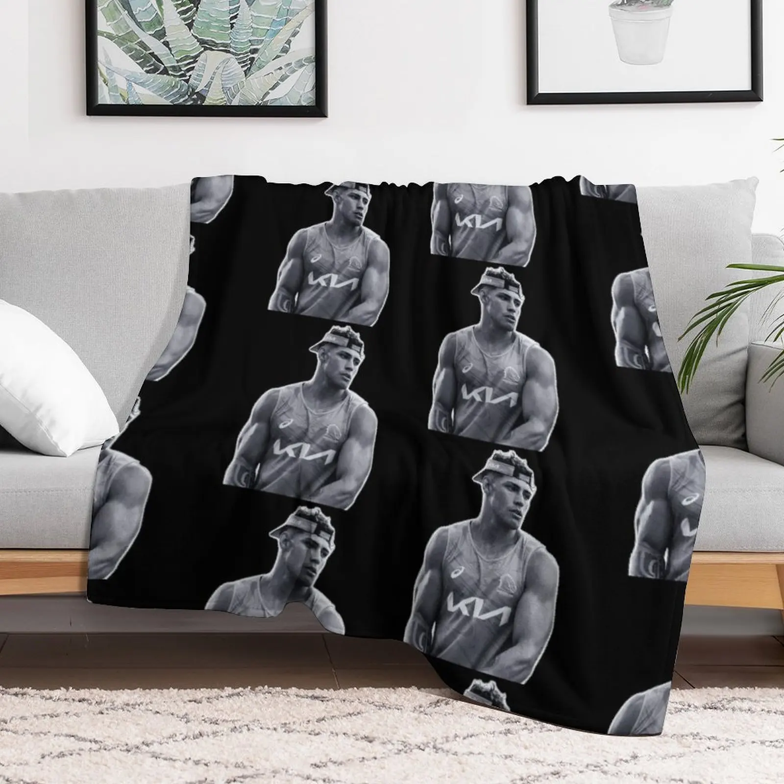 Jordan Riki Hot black and white Throw Blanket Comforter Blankets For Sofas warm for winter Summer Blankets