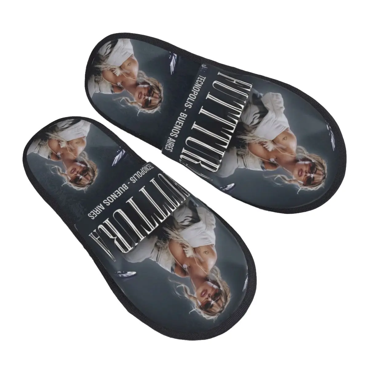 

Martina Stoessel TINI Tour House Slippers Bedroom Singer Cozy Memory Foam Slides Anti Slip