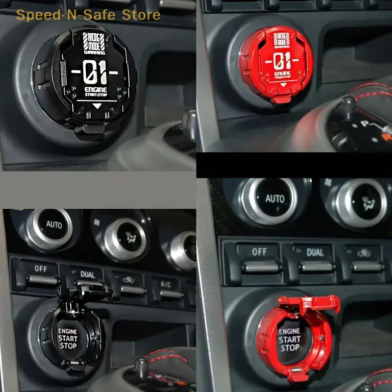 Full Metal Armor One-Button Start Cover For Car Or Motorcycle Ignition Switch Decoration And Modification