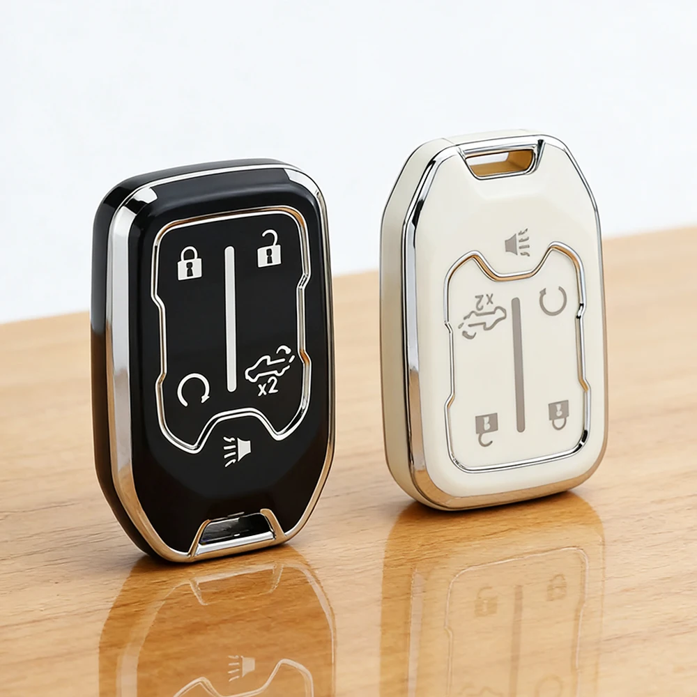 

Чехол-накладка из ТПУ для автомобильного ключа GMC Terrain, Acadia, Yukon XL, Sierra, Chevrolet, брелок-ключница, аксессуары для авто