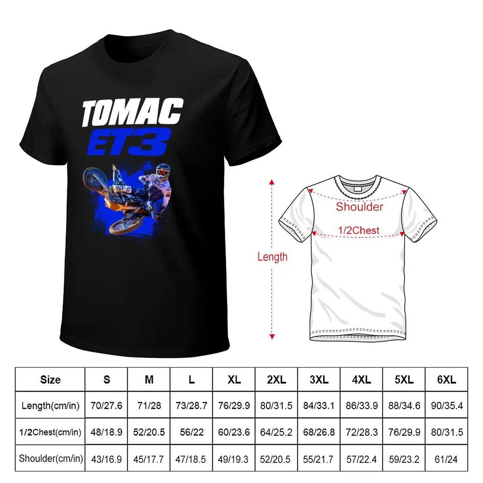 Eli Tomac ET3 Motocross Dirt bike Champion Gift Design 2021 2022 2023 T-Shirt boys whites sports fans mens plain t shirts