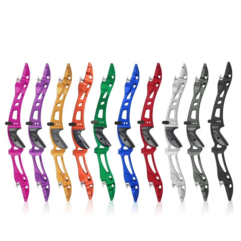 

1x 25 Inches Recurve Bow Riser ILF 3K Carbon Fiber Handle Traditional Take for Right Hand User Archery Hunting Accessories