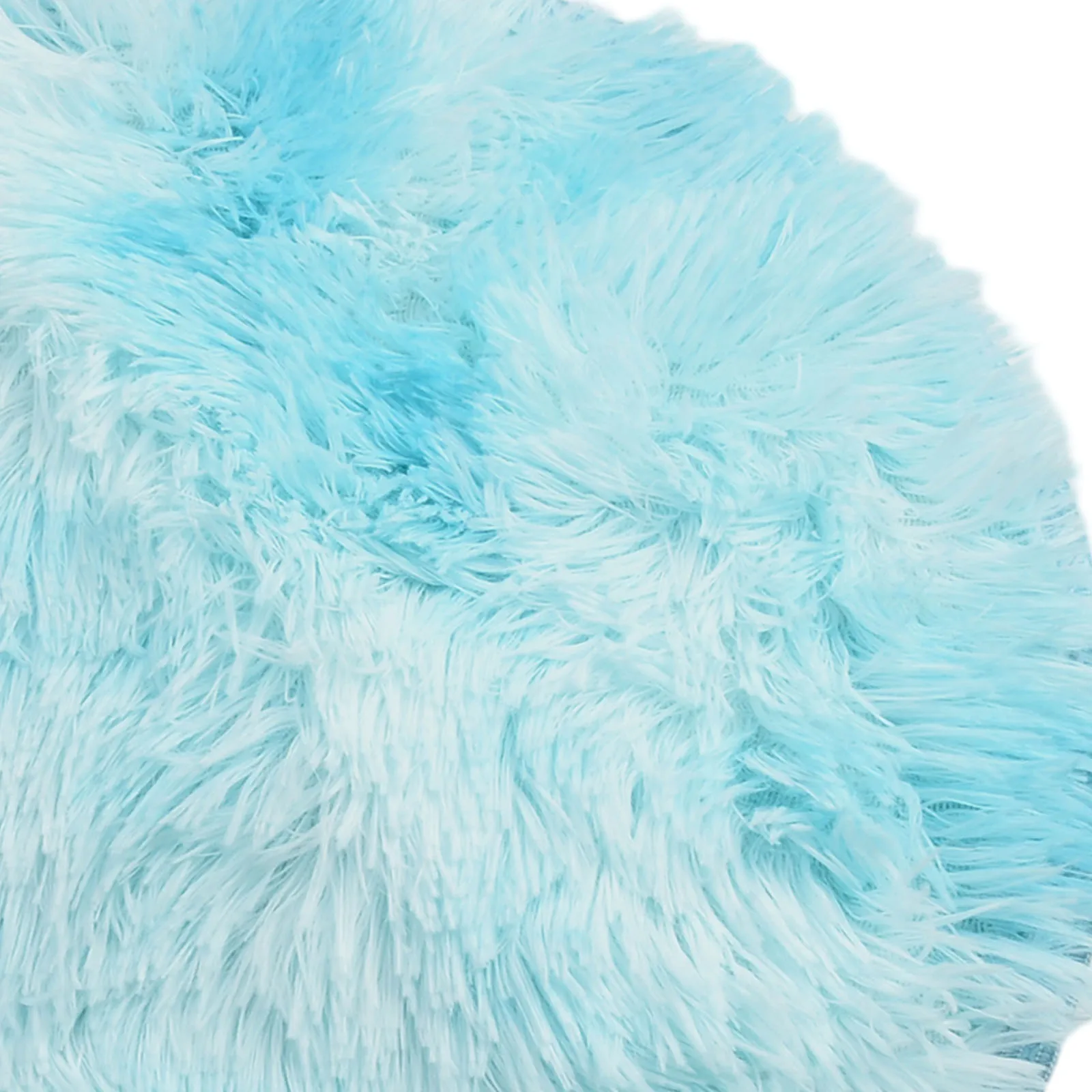 1pc Round Shaggy Rug Multi-color Optional Solid Pattern Modern Style Home Decoration Soft Soothing Rug Anti-Skid Mat 40cm 60cm