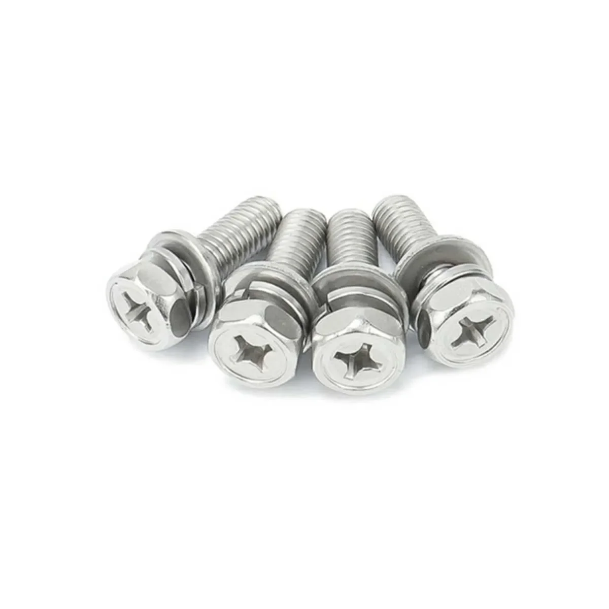 316 Stainless Steel Cross Hexagonal Triple Combination Screw And Recessed Combination Bolt