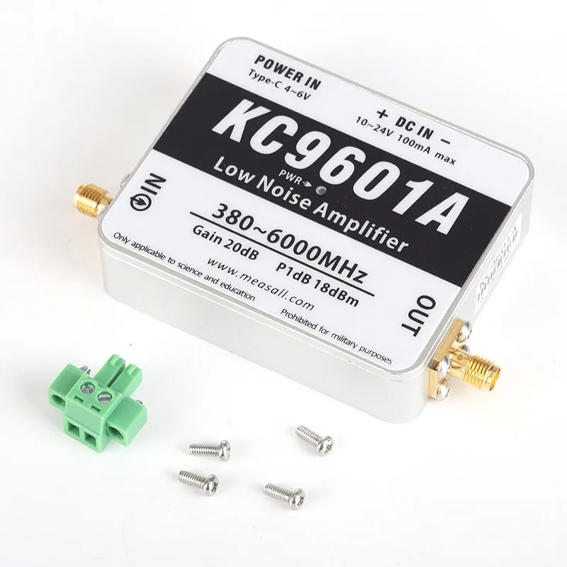 

Kc9601a 6ghz 20db low noise amplifier module 380mhz-6000mhz wide frequency lna