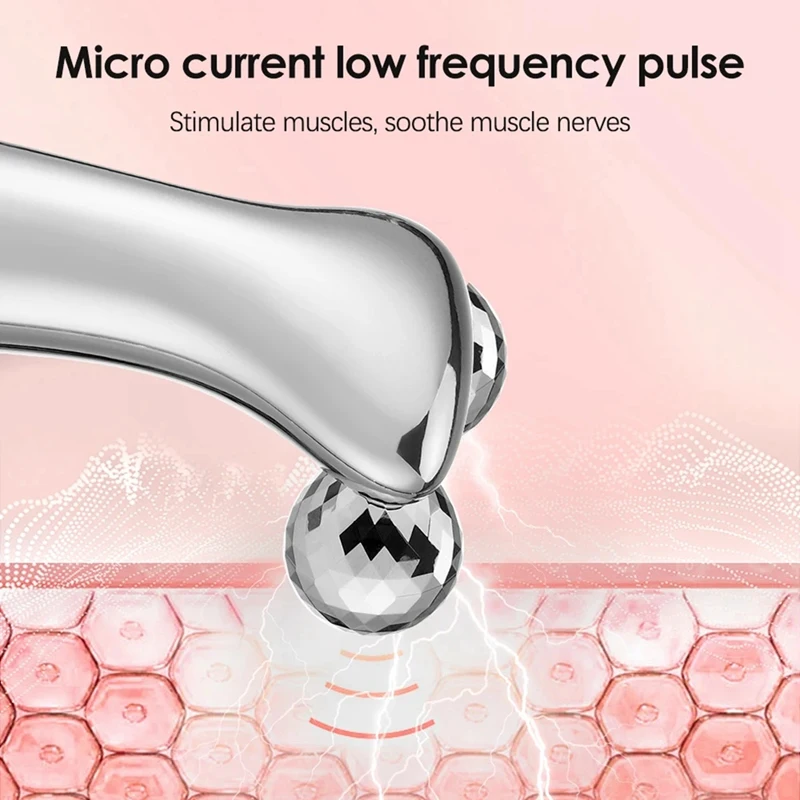 Electric Facial Beauty Instrument LED Display Face Lift Roller Massager Skin Tighten Massage Beauty Devices