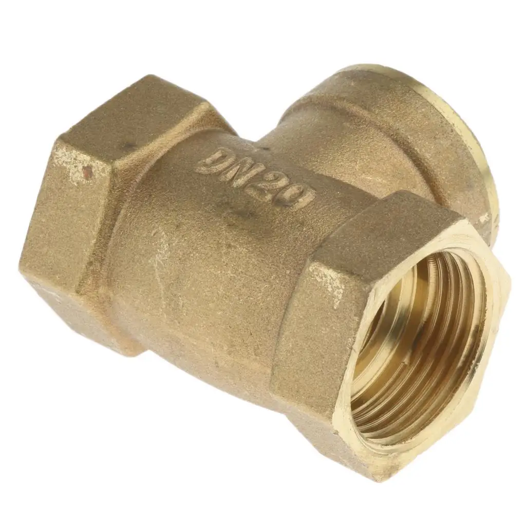 Copper Material Non Return Fuel Check Valve 3 4 Inch Brass Thread Insert for Petroleum Chemical Usage