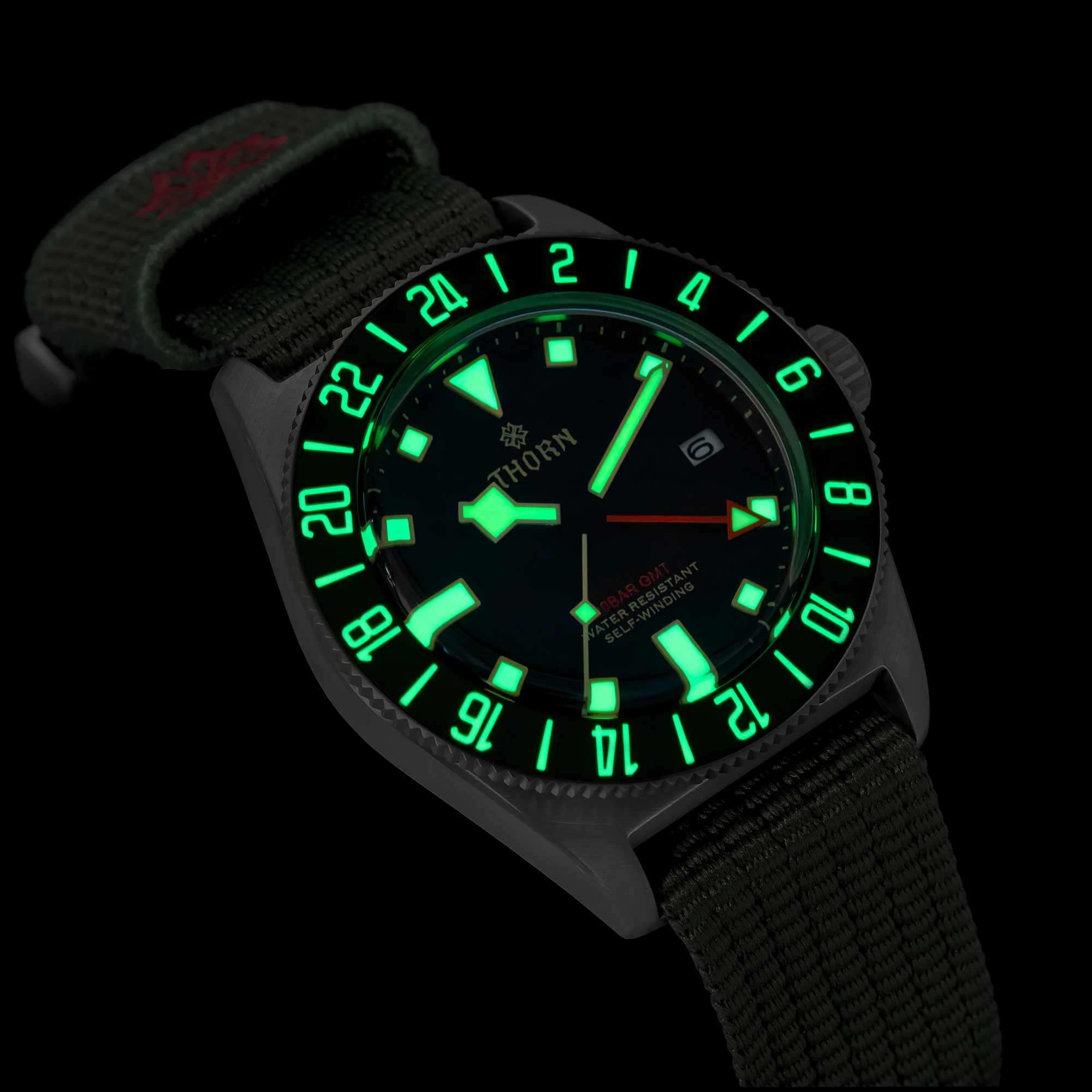 New THORN T020 Titanium GMT Watch FXD Diving 42mm NH34 Automatic