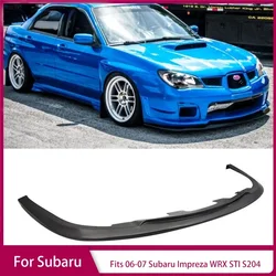 Fits 06-07 Subaru Impreza WRX STI S204 Front Bumper Lip 3 PCS Spoiler Splitter PP Front Lip Corner Auto Parts