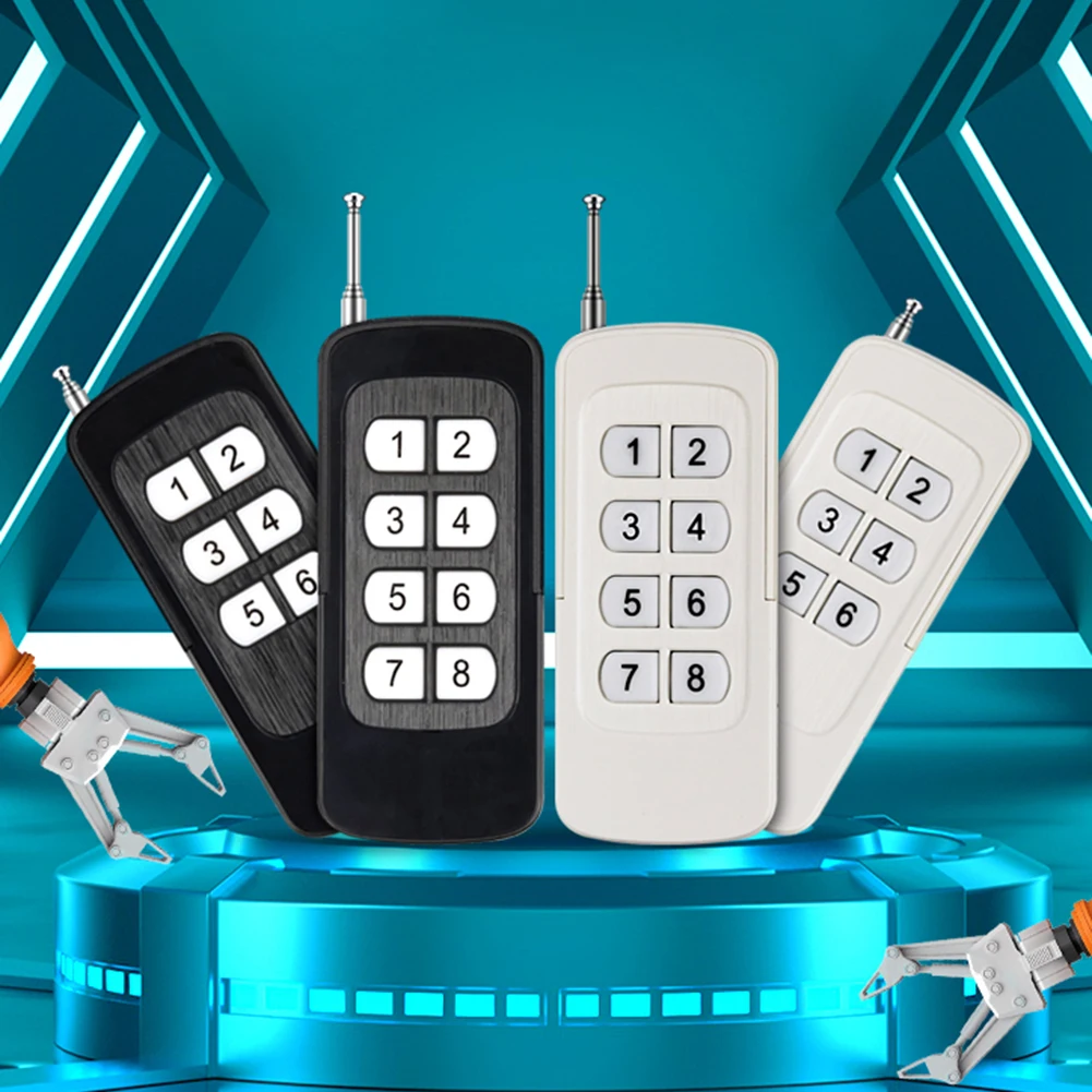 315MHz/433MHz Garage Door Gate Opener 6/8 Buttons Key Duplicator Universal Copy Remote Controller Replacement for Electric Gate