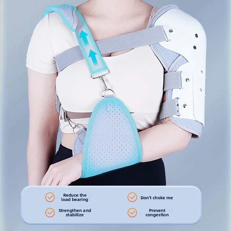 Breathable Shoulder Brace, Adjustable Arm Shoulder Stabilizer, Humerus Splint, Upper Limb Joint Support Protective Brace