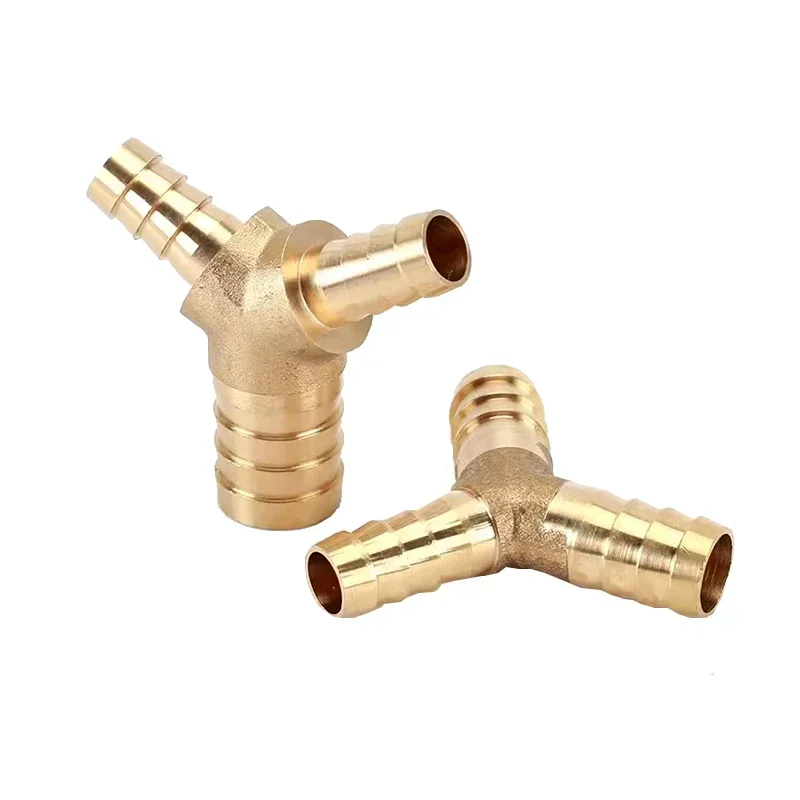 6mm 8mm 10mm 12mm 14mm 16mm Y Type Reducing Hose Barb Brass Barbed Tube Pipe Fitting Reducer Coupler Connector Adapter