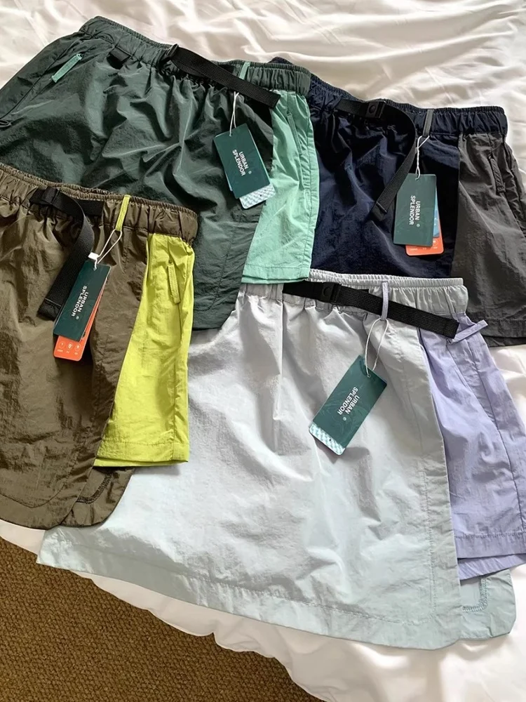 

Outdoor Workwear A-Line Skirt Quick Dry Cycling Sport Utility Half-length Skirts for plus Size Women Korean Style