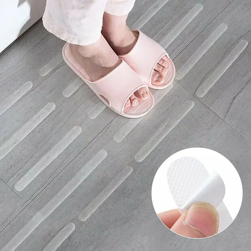 12/20PCS Anti-slip Strips Round Non Slip Stickers Anti Slip Shower Strips Pad Floor Safety Tape Bathroom Renovation DIY Parts