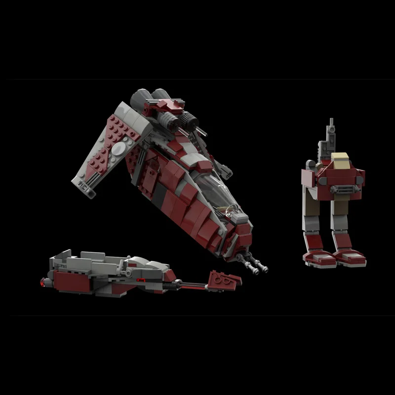 466 PCS Star Fighting Raid Squadron - 75362 Alternative MOC Customize Modular Building Block Technology DIY Assembly Toy Gift