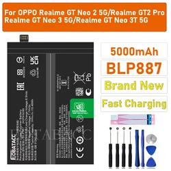 EOTABACC 100% New Original BLP887 Battery For OPPO Realme GT Neo 2 5G/Realme GT2 Pro /Realme GT Neo 3 5G Battery +Tools