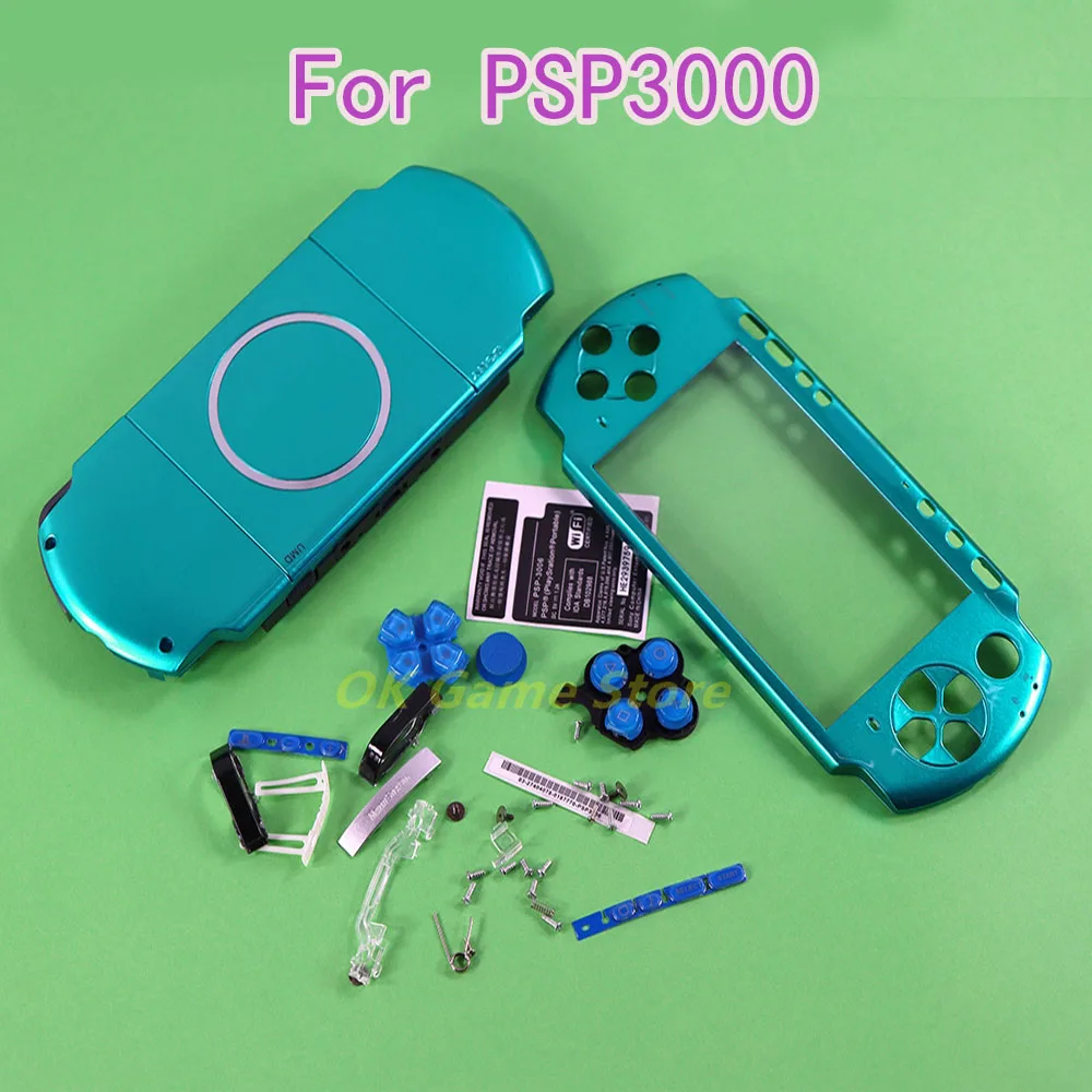 

1set/lot Multi Color Full Housing shell cover case with buttons kit for PSP3000 PSP 3000 Game Console