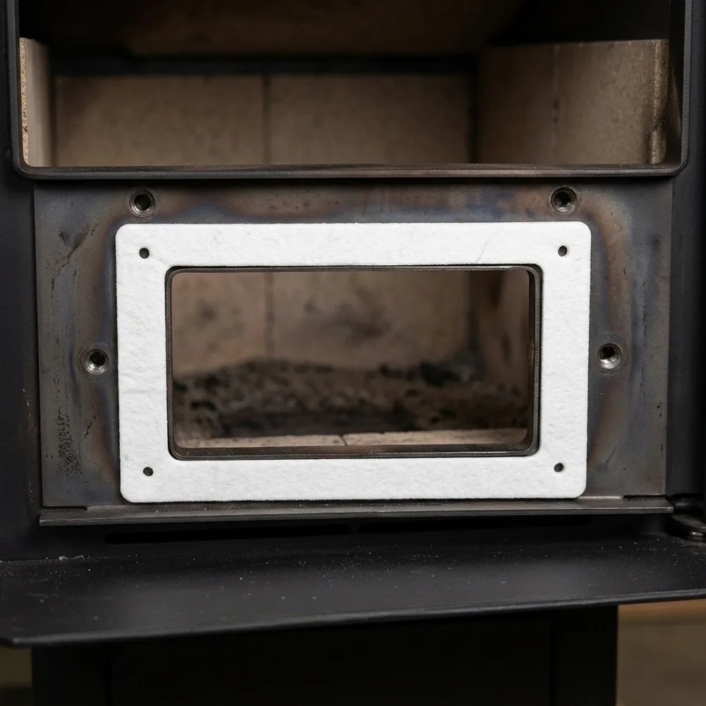 Thermal Insulation Gasket for MCZ for firebox Inspection Door 220 for x 120 for x 4 mm Fits Allos Auron and Avoriaz Series