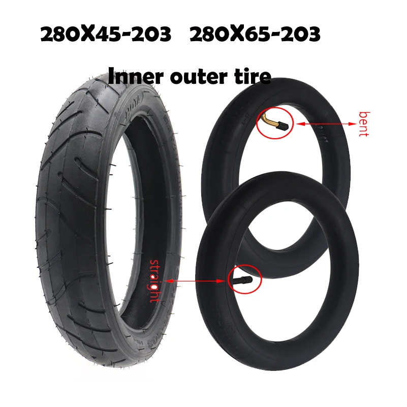 AliExpress 12inch 280x45-203 280x65-203 Tire Inner Tube Outer Tyre for Children's Bicycle Trolley Baby Stroller Handcart Wheels Parts