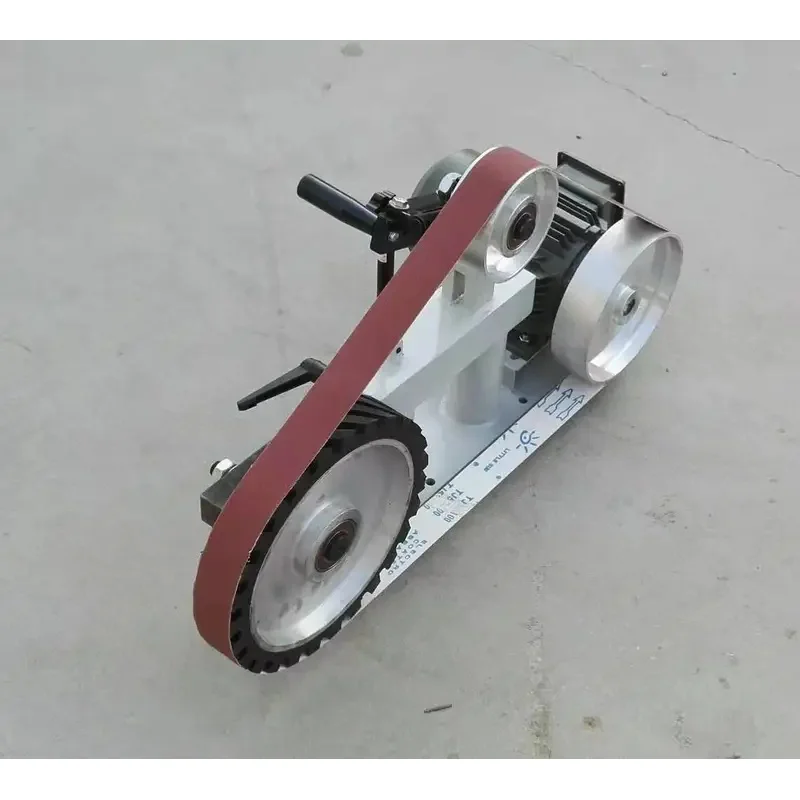 Vertical Belt Sander Small Polishing Tletop Aluminum Parts Deburring and Suace Grinding hine