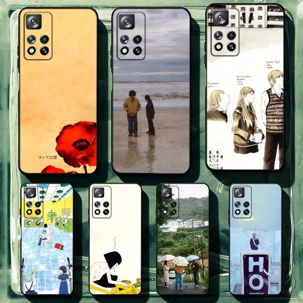 

Lamp Japanese Band Phone Case For Samsung Galaxy A53,52,73,72,32,31,30s,20s,Note,Ultra Soft Black Coque Funda