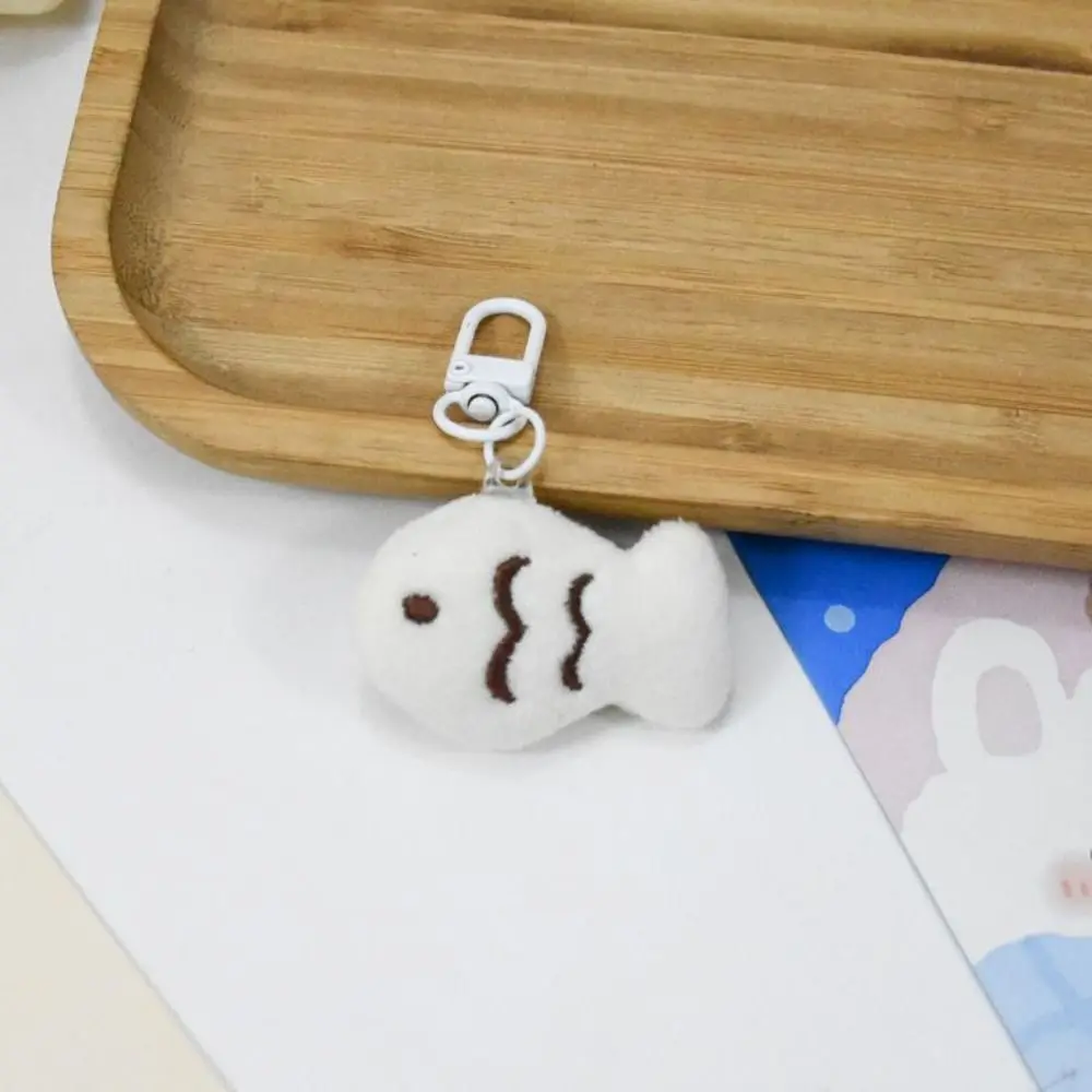 Key Chain Cat Fish Plush Doll Keychain Cat Fish Creative Little Cat Plush Keychain Plush Kawaii Plush Toy Pendant Backpack