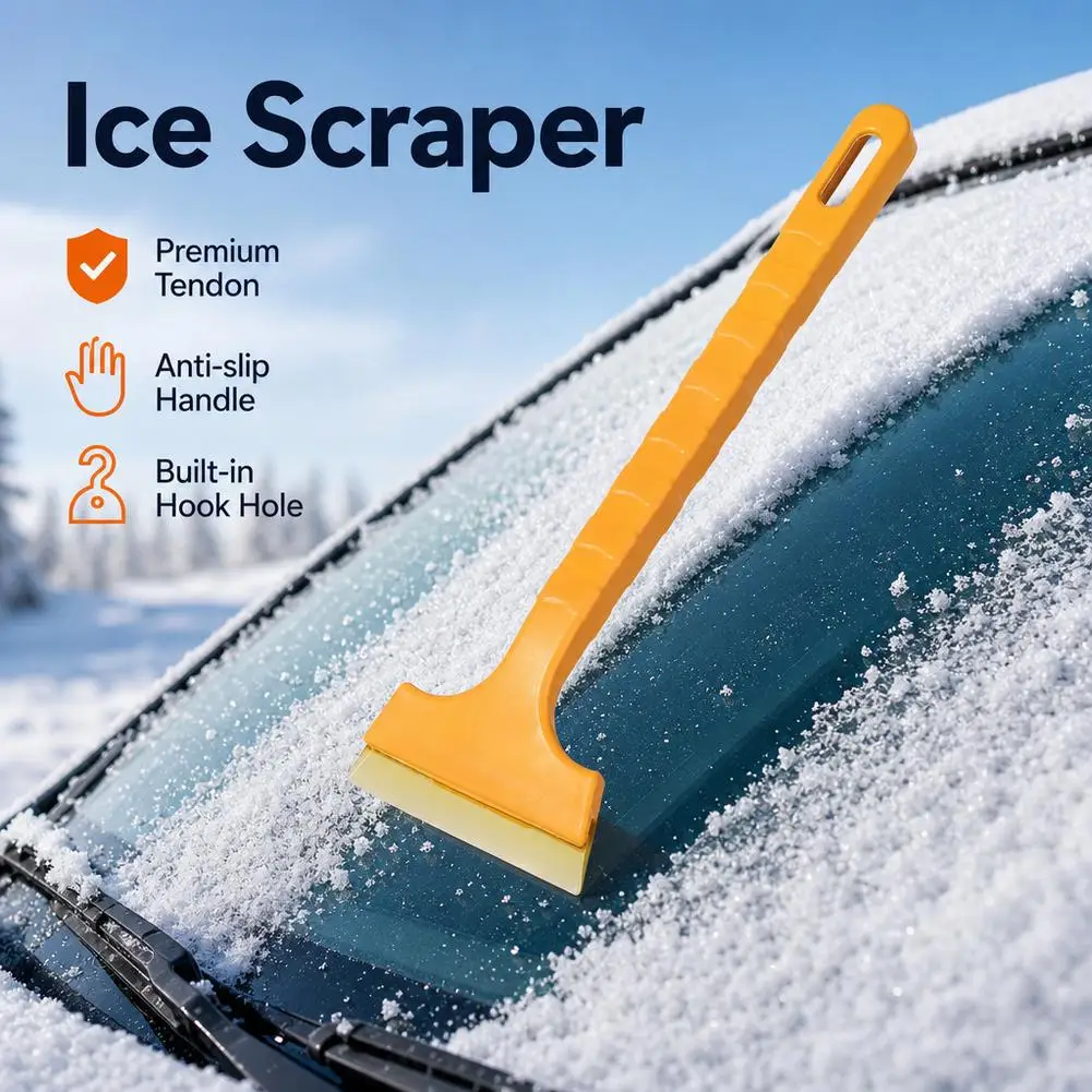 Winter Windshield Frost Scraper Compact ABS Ice Remover with Soft Edge Car Winter Snow Shovel Tool    ﻿