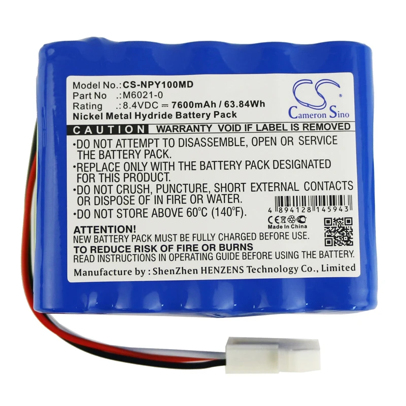 

Ni-MH Medical Battery for Nellcor Puritan Bennett Mediana,8.4v,7600mAh,Mediana YM1000 Mediana YM 5500 Moteur Vital Signs,M6021-0