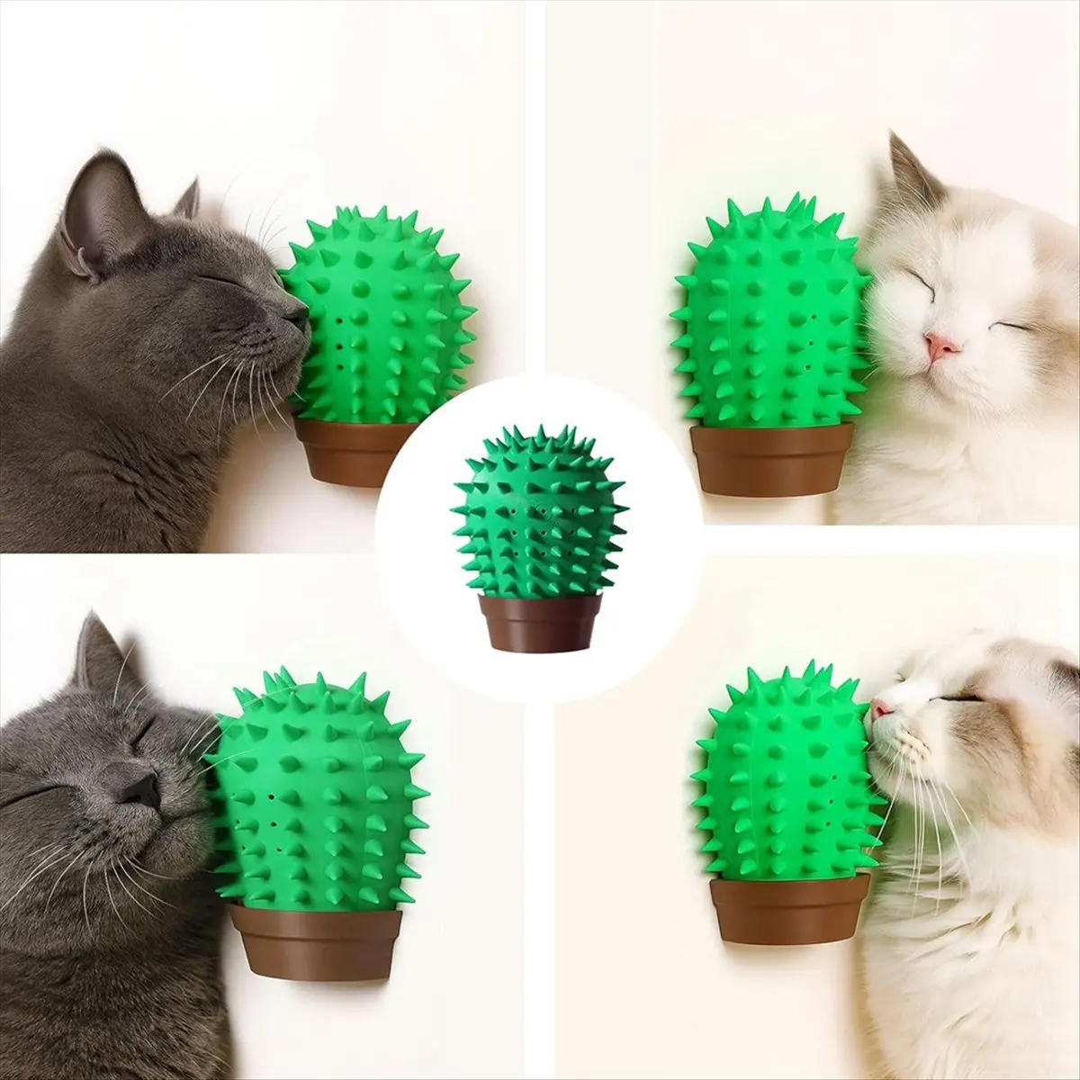 

Щетка для ухода за кошками-кактусами, массажер, самоклепущаяся штанга, настенная угловая щетка для домашних кошек, скребок для лица