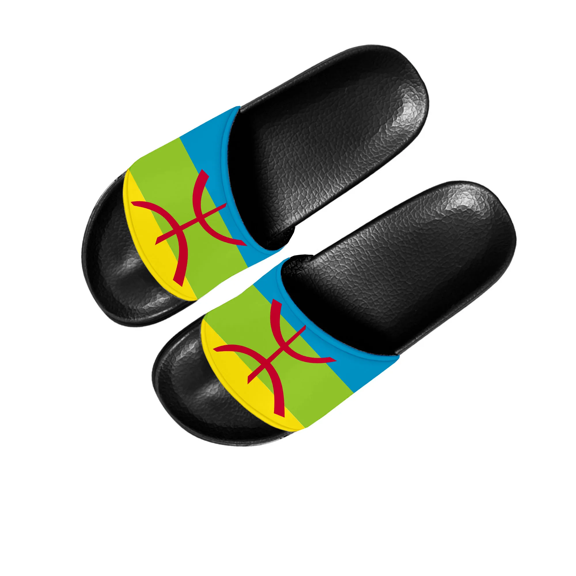 

Berber Flag Slippers Home Water Shoes Men Women Teenagers Children Italy Bathroom Beach Pool Sandals Custom Made Summer Slipper