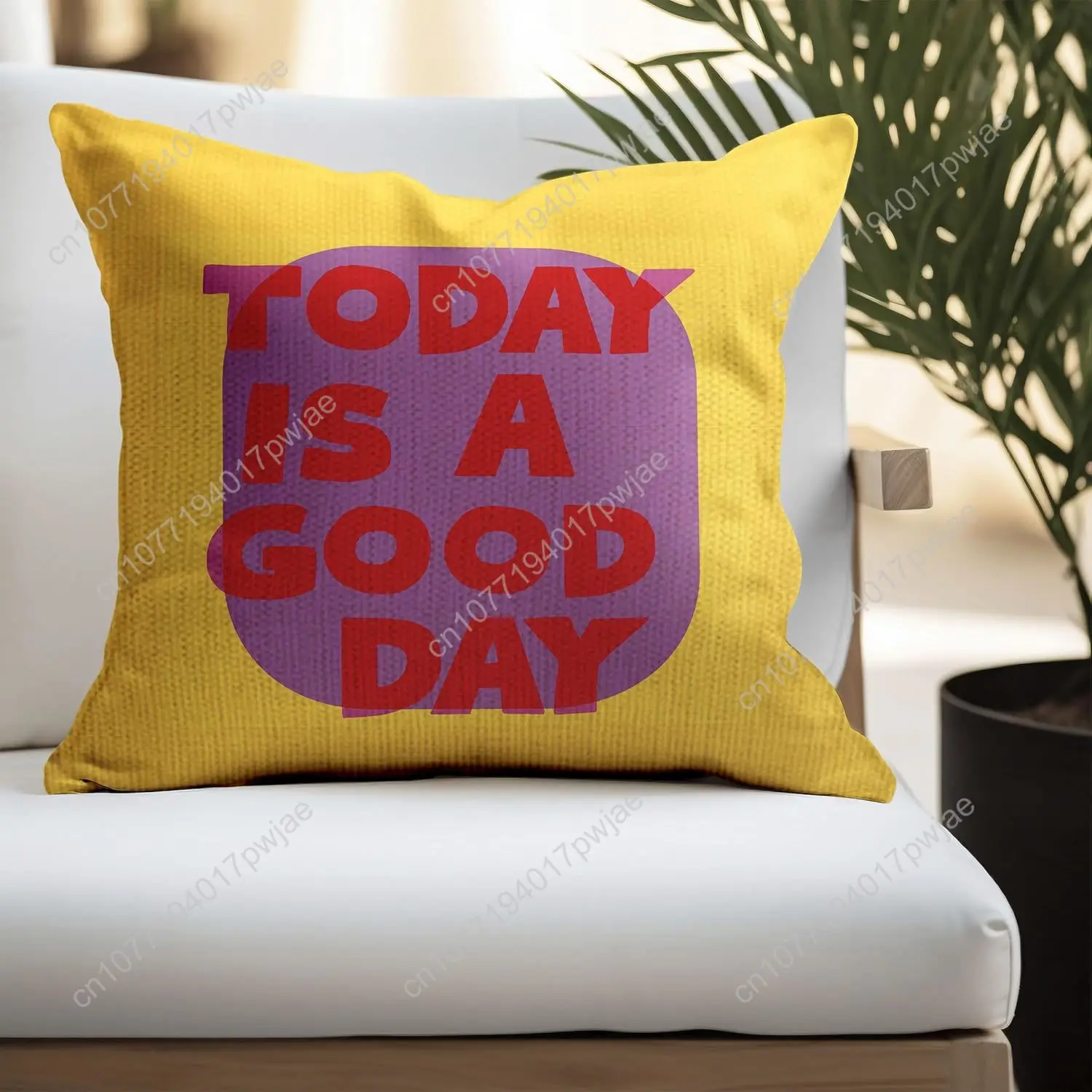 SiuSue Eclectic Decor - Trendy Funky Today is a Good Day Pillow Covers 18x18, Eclectic Maximalist Throw Pillows Covers for Couch