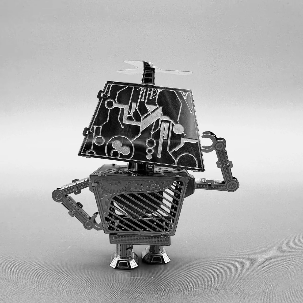Rompecabezas de metal estereoscópico 3D, modelo de ensamblaje educativo hecho a mano, estatuilla de juguete