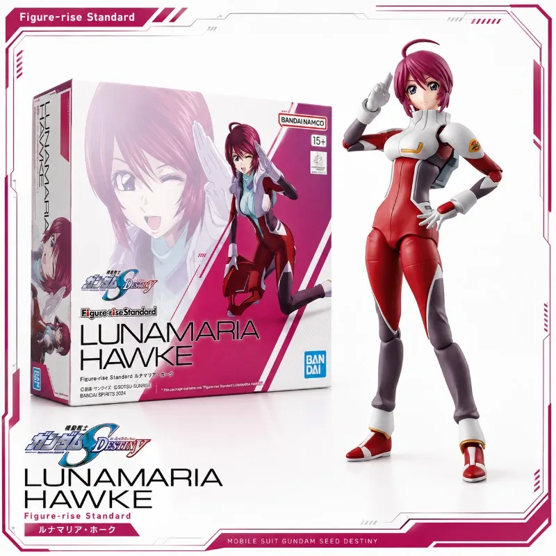 Original Bandai In-stock Figure-rise Standard Gundam SEED DESTINY Lunamaria Hawke Anime Action Figure Model Kit Toys Gift