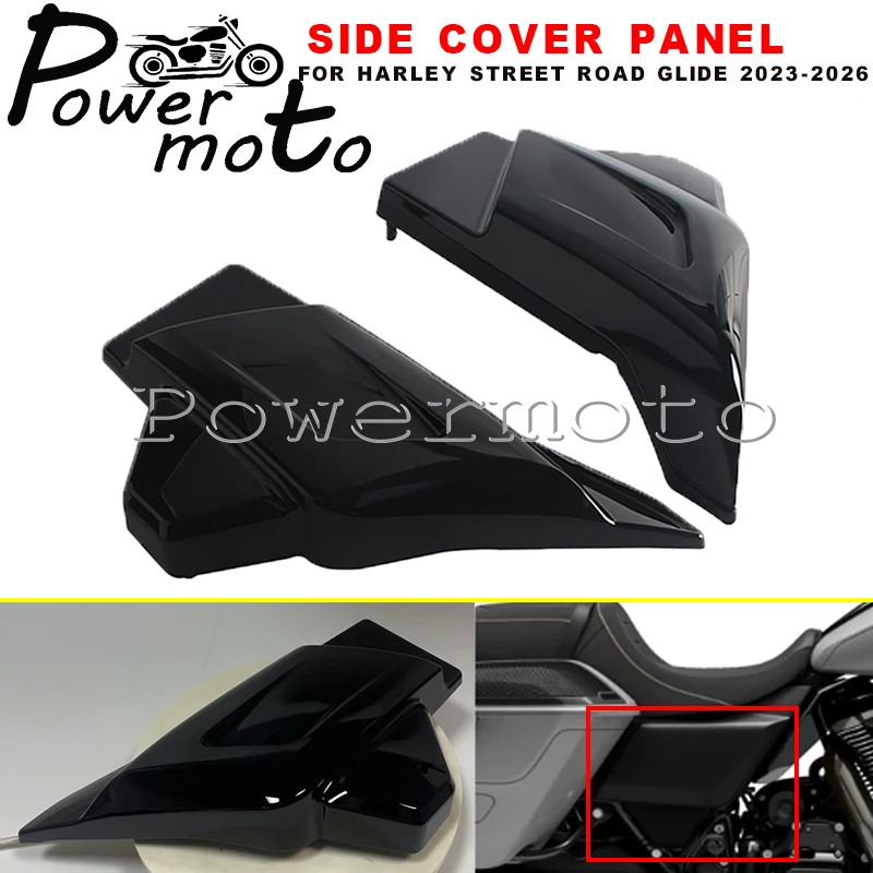 Motorcycle Battery Side Cover Accessories Panel For Harley Touring CVO Street Road Glide FLHXSE FLHXST FLTRXSE FLTRXSTSE 23-26