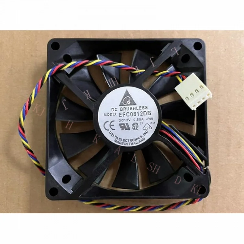 

N для Delta 80*80*15 мм EFC0812DB-F00 8015 DC 12 В 0,50 А 8 см ШИМ 4-контактный вентилятор