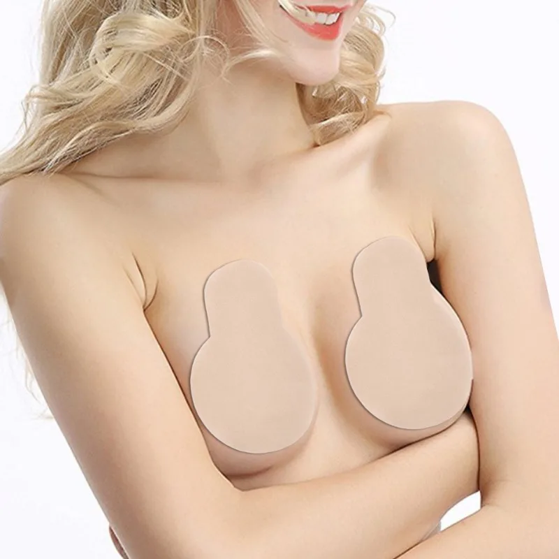 Copricapezzoli autoadesivo Patch per il petto Reggiseno invisibile sottile non tessuto Petali per il seno appiccicosi monouso Cuscinetti per fiori rotondi